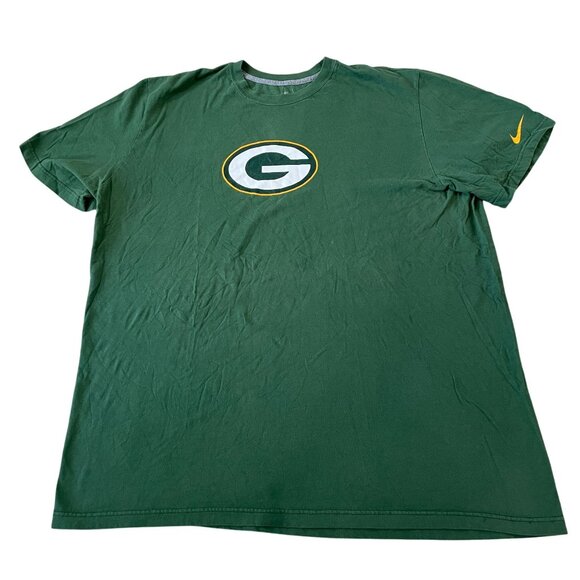 Green Bay Packers Nike NFL Team Apparel T-Shirt Men's Size XXL Green Football - Picture 1 of 5